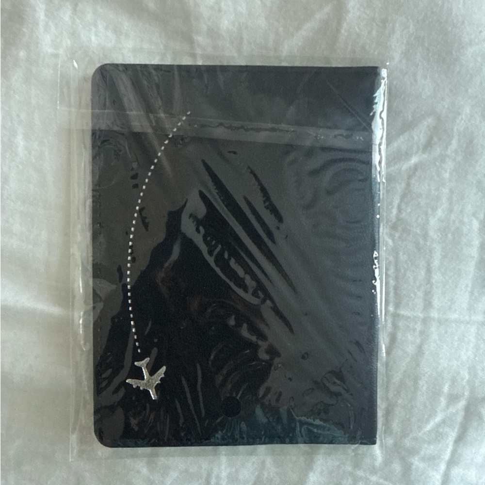 Black Travel-Themed Notebook